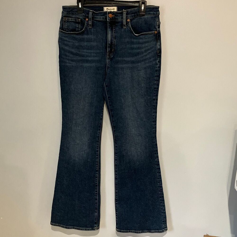 Madewell Dark Wash Skinny Flare Jeans Size 31 High Rise Non Ripped #782